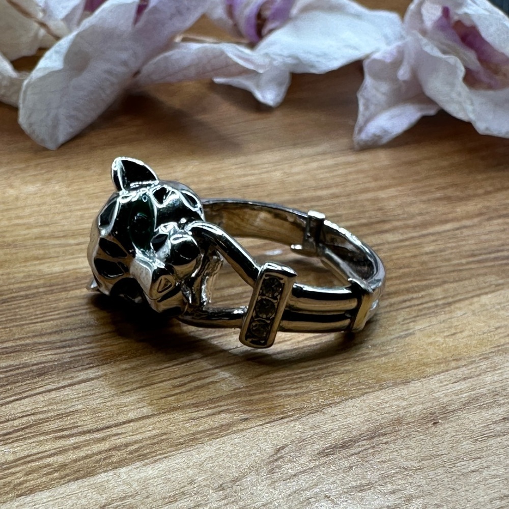 Silver Cat ring